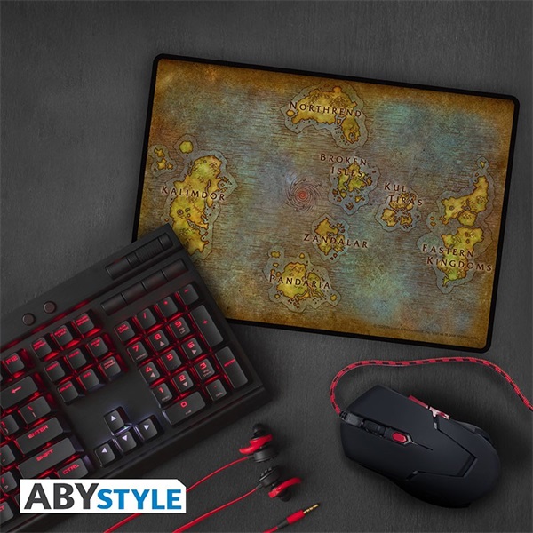 World of Warcraft "Map" 35x25cm gamer egérpad