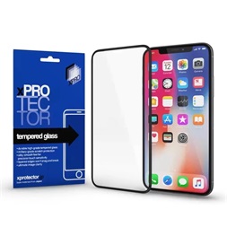 XPRO 128864 iPhone 15 Tempered Glass 0.33 Full 3D Black üveg kijelzővédő fólia