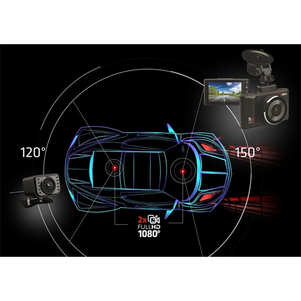 Xblitz S10 DUO FHD menetrögzítő kamera