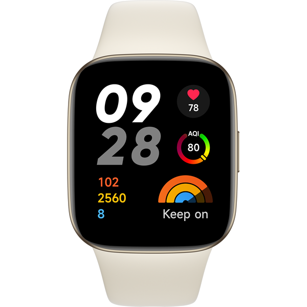 Xiaomi Redmi Watch 3 elefántcsont okosóra