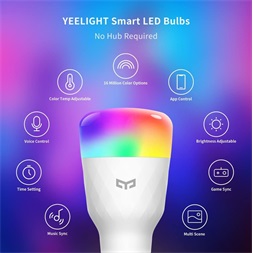 Xiaomi Yeelight Smart LED Bulb W3 (Multicolor) okos izzó