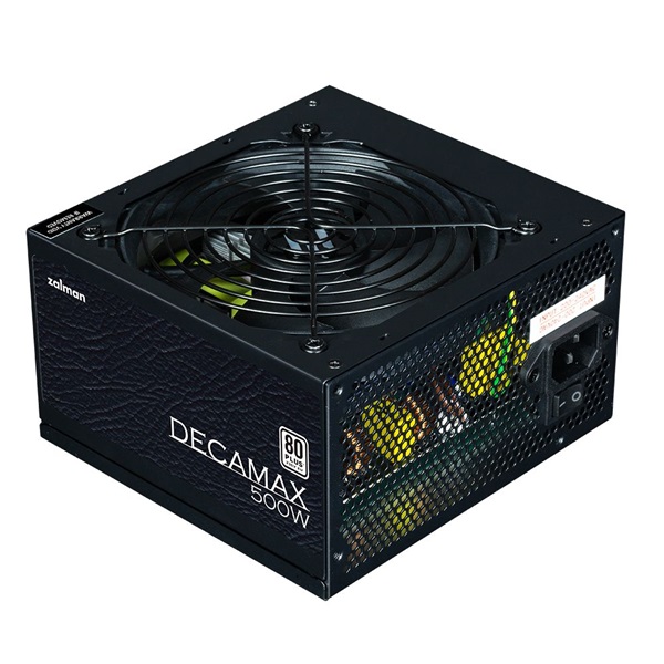 Zalman Decamax 500W 80+ ventillátorral dobozos tápegység