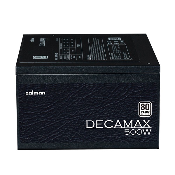 Zalman Decamax 500W 80+ ventillátorral dobozos tápegység