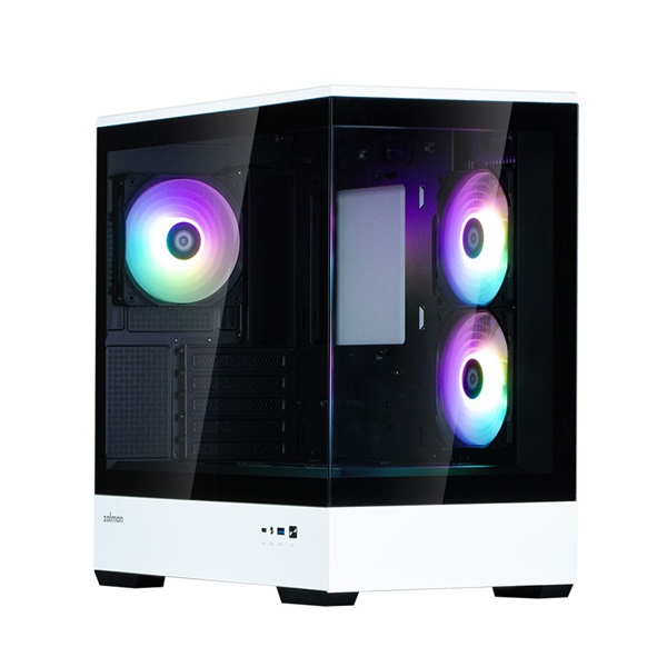 Zalman P30 BW fekete-fehér (táp nélküli) ablakos mATX ház