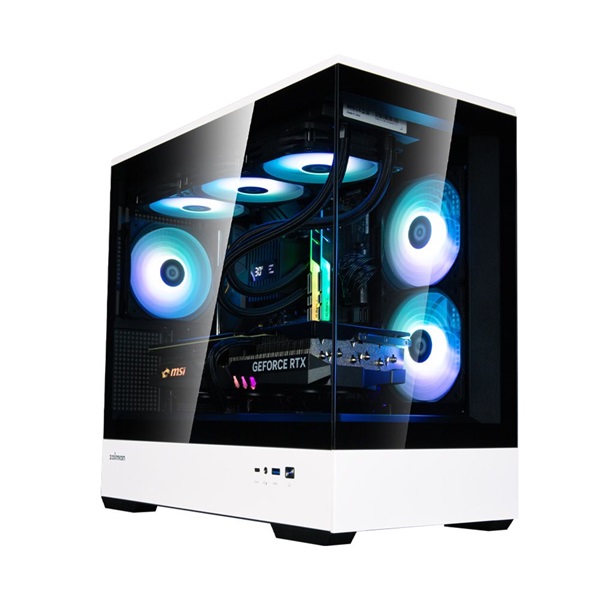 Zalman P30 BW fekete-fehér (táp nélküli) ablakos mATX ház