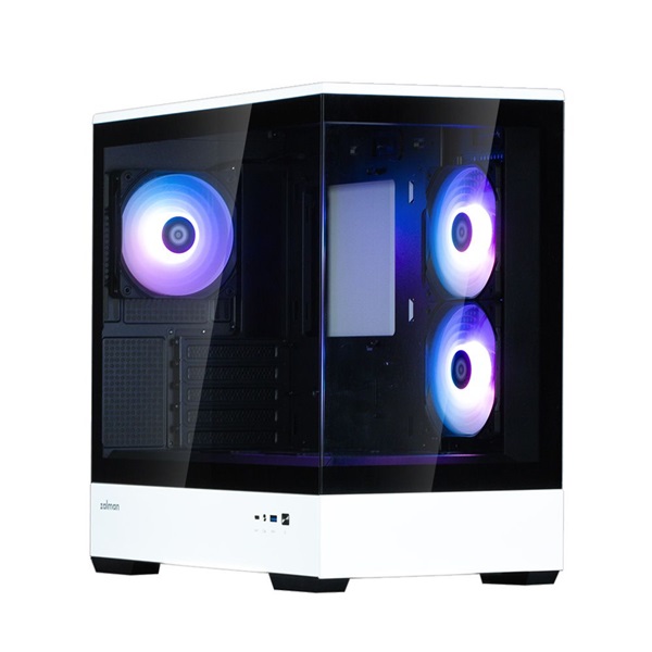 Zalman P30 BW fekete-fehér (táp nélküli) ablakos mATX ház