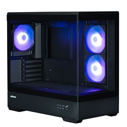 Zalman P30 fekete (táp nélküli) ablakos mATX ház