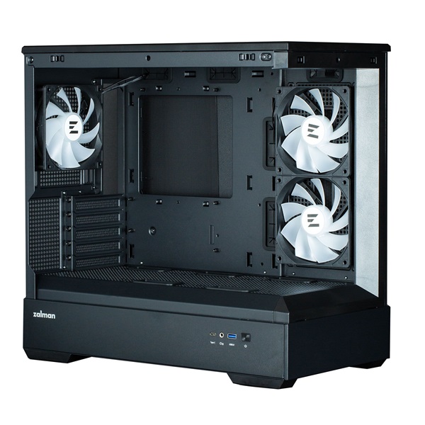 Zalman P30 fekete (táp nélküli) ablakos mATX ház