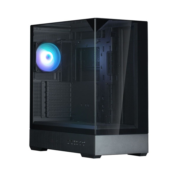 Zalman P40 Prism Black fekete (táp nélküli) ablakos ATX ház