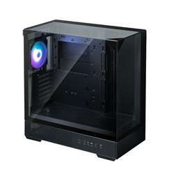 Zalman P40 Prism Black fekete (táp nélküli) ablakos ATX ház