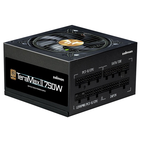 Zalman TeraMax ZM750-TMX2 750W 80+ Gold ventillátorral moduláris dobozos tápegység