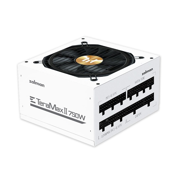 Zalman TeraMax ZM750-TMX2 WHITE 750W 80+ Gold ventillátorral moduláris dobozos tápegység