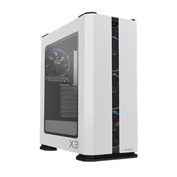 Zalman X3 fehér (táp nélküli) ablakos ATX ház