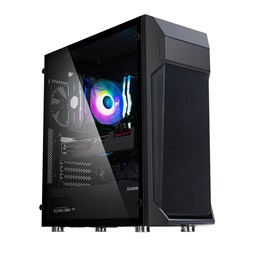 Zalman Z1 PLUS fekete (táp nélküli) ablakos ATX ház