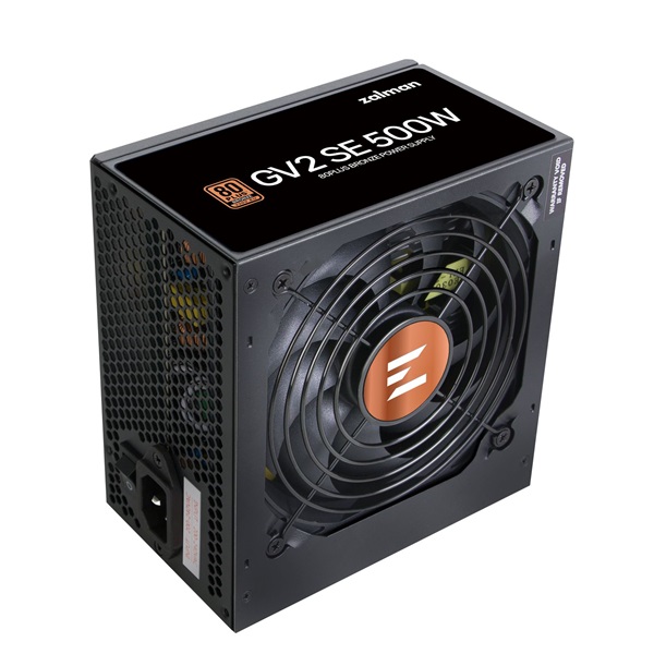 Zalman ZM500-GV2SE 500W 80+ Bronze ventillátorral dobozos tápegység