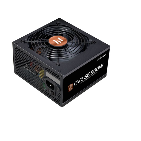 Zalman ZM500-GV2SE 500W 80+ Bronze ventillátorral dobozos tápegység