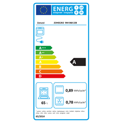 Zanussi ZOHEE2K2 fekete beépíthető sütő