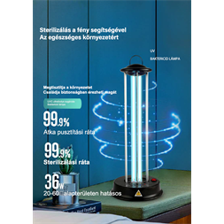 Zinas ZN-UVL07 UV/UV+ózongenerátoros fertőtlenítő lámpa