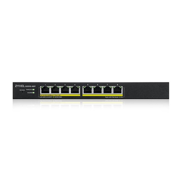 ZyXEL GS1915-8EP-EU0101F 8x GbE PoE LAN (60W) smart menedzselhető PoE switch