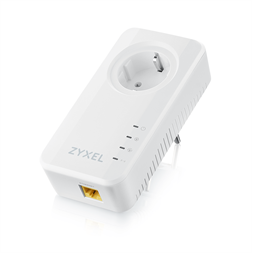 ZyXEL PLA6457 G.hn 2400Mbps Wave2 Powerline Pass-thru Gigabit Ethernet Adapter