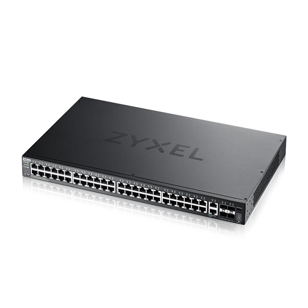 ZyXEL XGS2220-54 48xGbE LAN 2x10mG RJ45 LAN 4x10GbE SFP+ port L3 menedzselhető switch