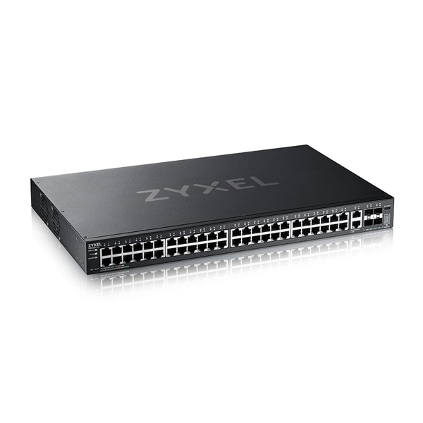 ZyXEL XGS2220-54 48xGbE LAN 2x10mG RJ45 LAN 4x10GbE SFP+ port L3 menedzselhető switch