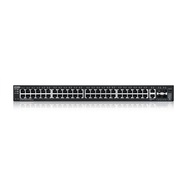 ZyXEL XGS2220-54 48xGbE LAN 2x10mG RJ45 LAN 4x10GbE SFP+ port L3 menedzselhető switch