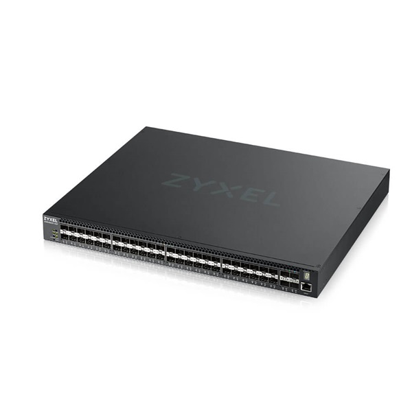 ZyXEL XGS4600-52F 48port GbE SFP 4port 10GbE SFP+ L3+ menedzselhető, stackelhető switch